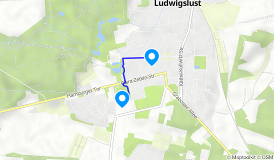 Kartenausschnitt Stadtkirche Ludwigslust